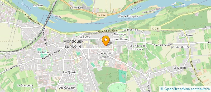 localisation de l'entreprise MADAME VIRGINIE RHETIER  MONTLOUIS-SUR-LOIRE