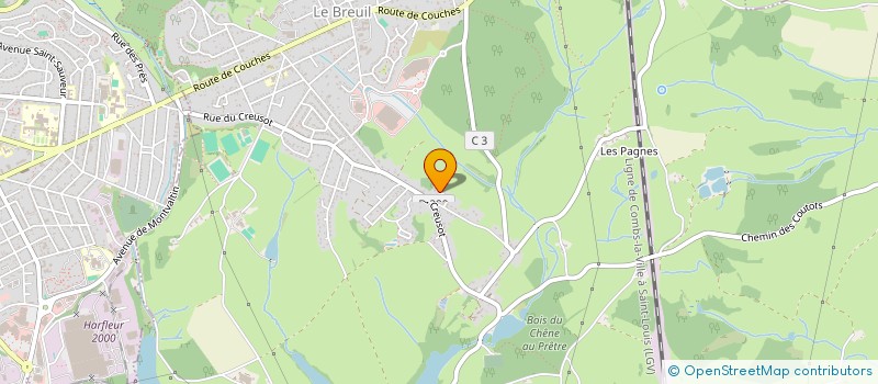 localisation de l'entreprise MADAME VIRGINIE RIBEIRO  LE BREUIL