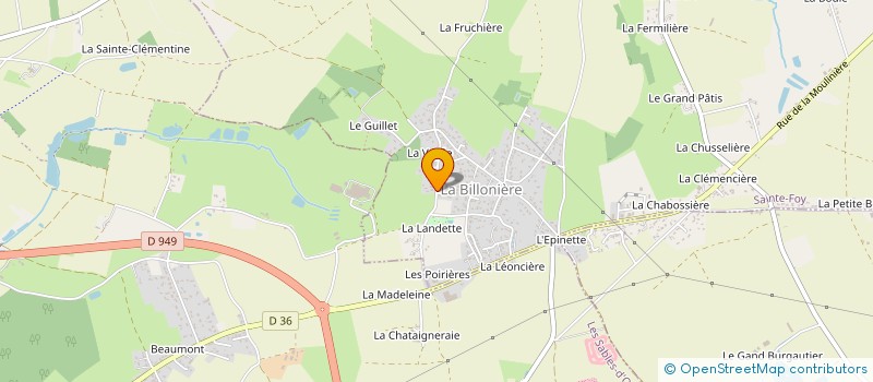 localisation de l'entreprise MADAME VIRGINIE RICARD  SAINT-GEORGES-DE-POINTINDOUX