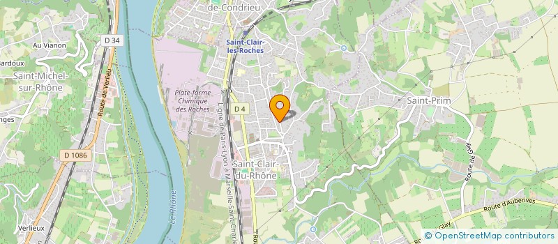 localisation de l'entreprise MADAME VIRGINIE RICHARD  SAINT-CLAIR-DU-RHONE