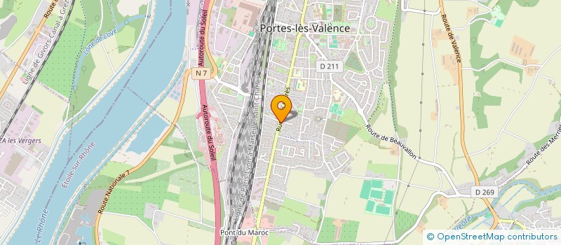 localisation de l'entreprise MADAME VIRGINIE RICHARD  PORTES-LES-VALENCE