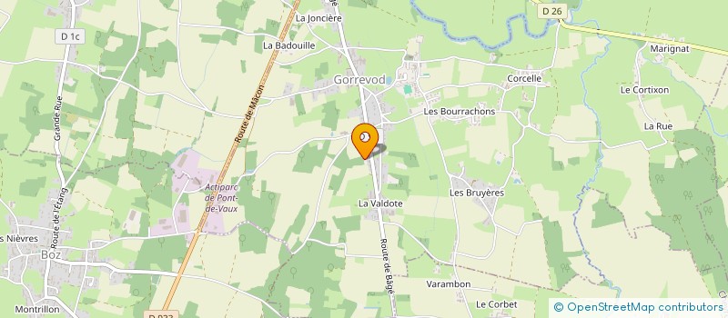 localisation de l'entreprise MADAME VIRGINIE RICHARD à GORREVOD