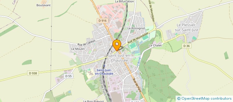 localisation de l'entreprise MADAME VIRGINIE RICHER à SAINT-JUST-EN-CHAUSSEE
