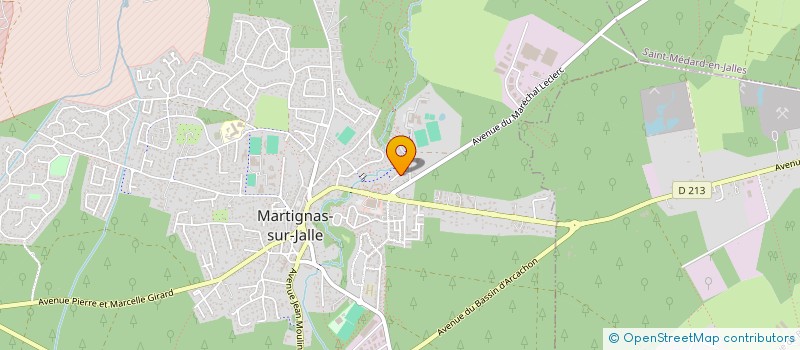 localisation de l'entreprise MADAME VIRGINIE RICHETIN  MARTIGNAS-SUR-JALLE