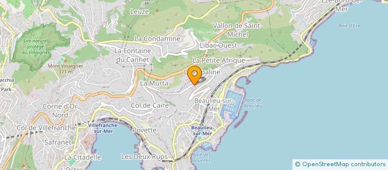 localisation de l'entreprise MADAME VIRGINIE RICOUR  BEAULIEU-SUR-MER