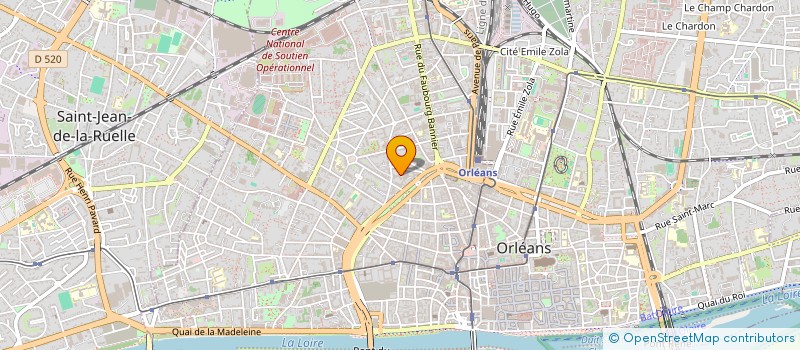 localisation de l'entreprise MADAME VIRGINIE RINGUEDE  ORLEANS