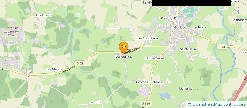 localisation de l'entreprise MADAME VIRGINIE ROBIN  MARBOZ