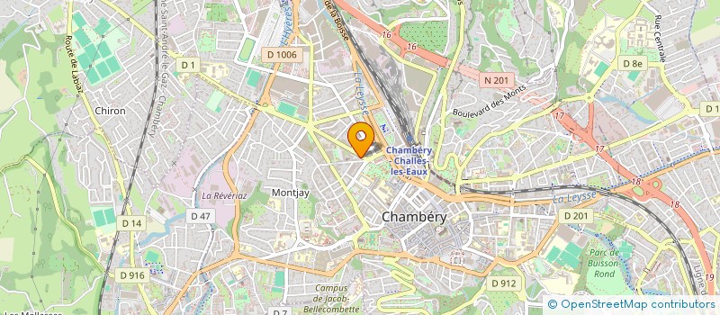 localisation de l'entreprise MADAME VIRGINIE ROCQUEMONT  CHAMBERY