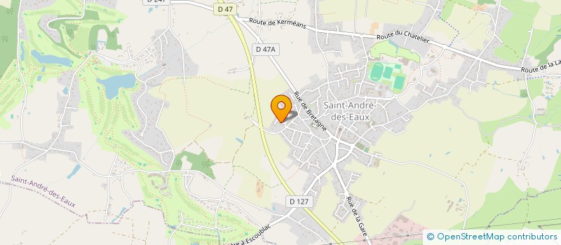 localisation de l'entreprise MADAME VIRGINIE RODRIGUES  SAINT-ANDRE-DES-EAUX