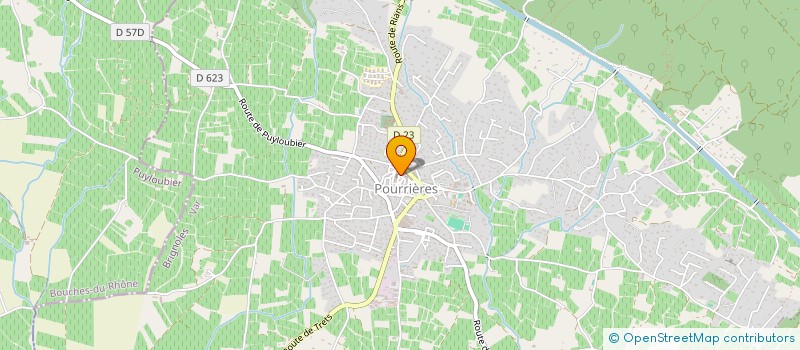 localisation de l'entreprise MADAME VIRGINIE RODRIGUEZ  POURRIERES