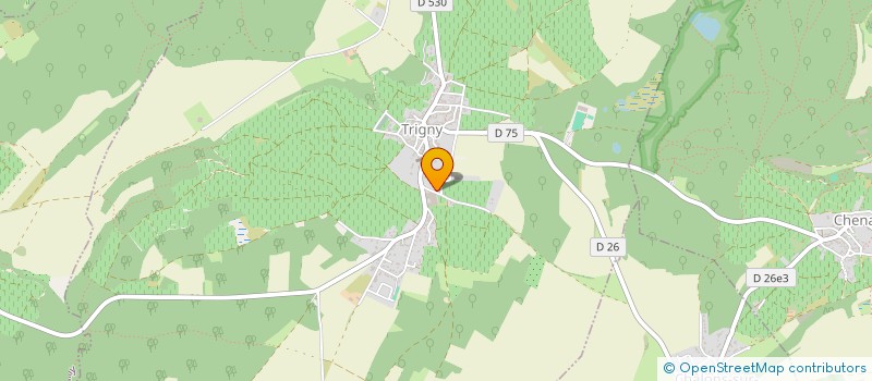 localisation de l'entreprise MADAME VIRGINIE ROGE  TRIGNY