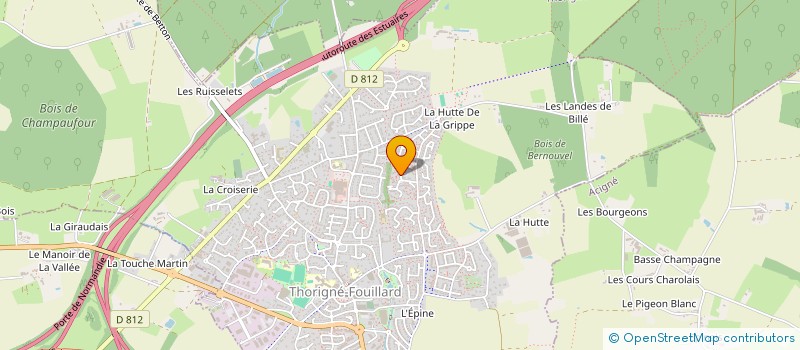 localisation de l'entreprise MADAME VIRGINIE ROGER  THORIGNE-FOUILLARD