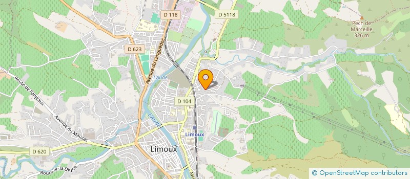 localisation de l'entreprise MADAME VIRGINIE ROGER  LIMOUX