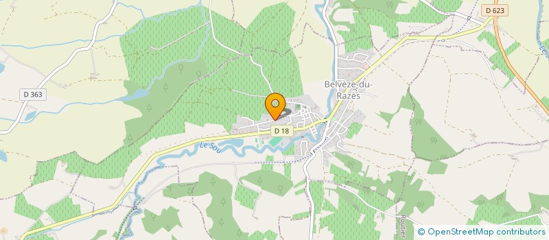 localisation de l'entreprise MADAME VIRGINIE ROHARD à BELVEZE-DU-RAZES