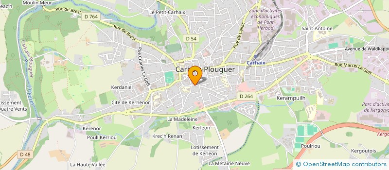 localisation de l'entreprise MADAME VIRGINIE ROHOU à CARHAIX-PLOUGUER