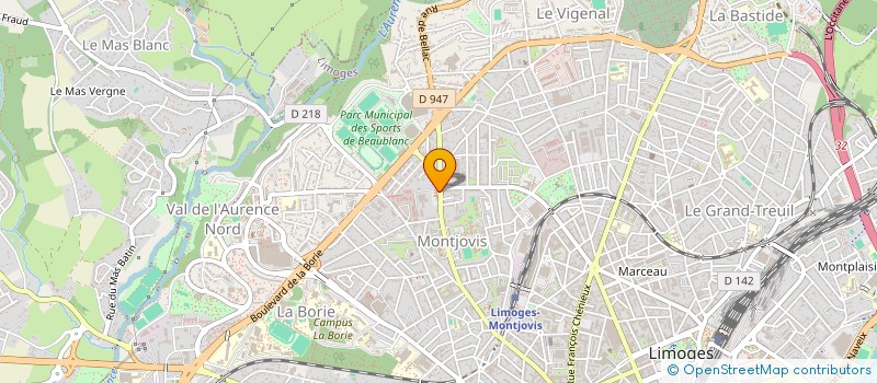 localisation de l'entreprise MADAME VIRGINIE ROLLOT à LIMOGES