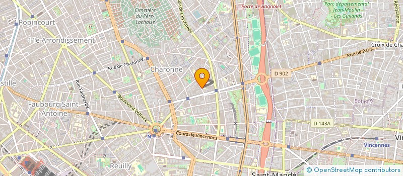 localisation de l'entreprise MADAME VIRGINIE ROQUES  PARIS