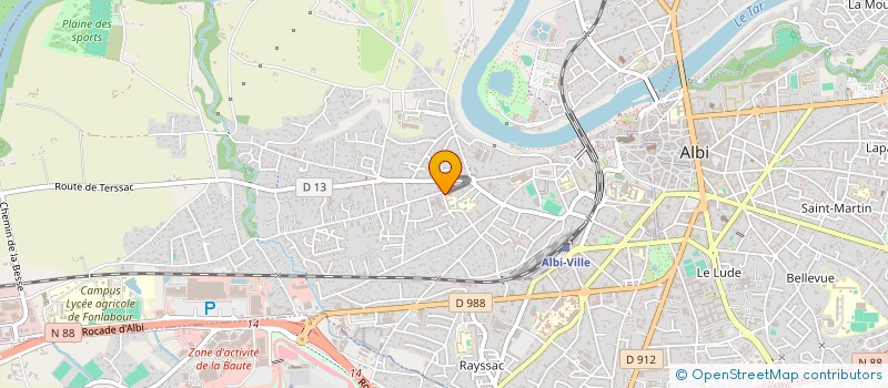 localisation de l'entreprise MADAME VIRGINIE ROSALIE  ALBI