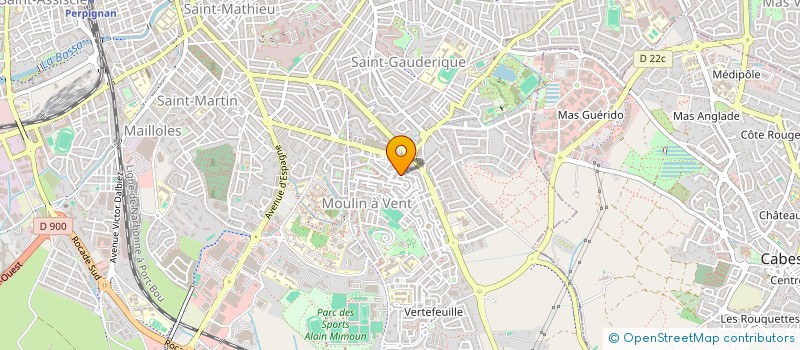 localisation de l'entreprise MADAME VIRGINIE ROSSELIN  CANET-EN-ROUSSILLON