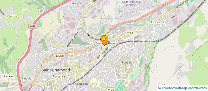 localisation de l'entreprise MADAME VIRGINIE ROSSI à SAINT-CHAMOND
