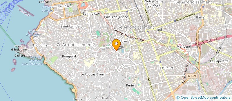 localisation de l'entreprise MADAME VIRGINIE ROSSI à MARSEILLE