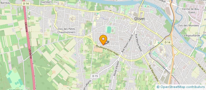 localisation de l'entreprise MADAME VIRGINIE ROSSI à OLIVET