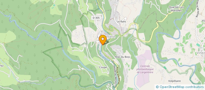 localisation de l'entreprise MADAME VIRGINIE ROUGE à LARGENTIERE