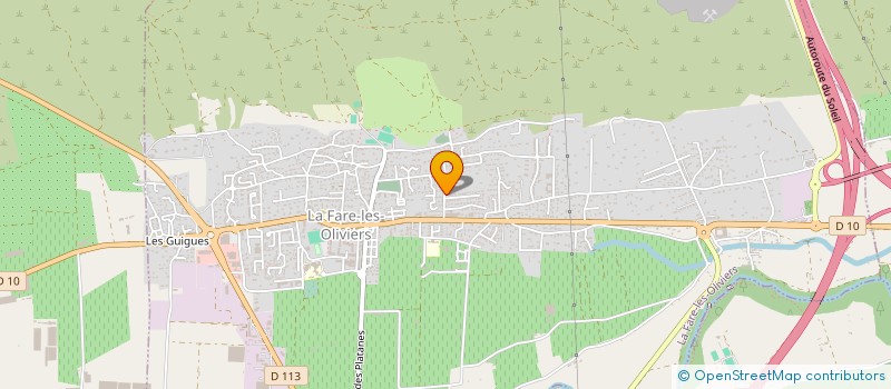 localisation de l'entreprise MADAME VIRGINIE ROULAND  LA FARE-LES-OLIVIERS