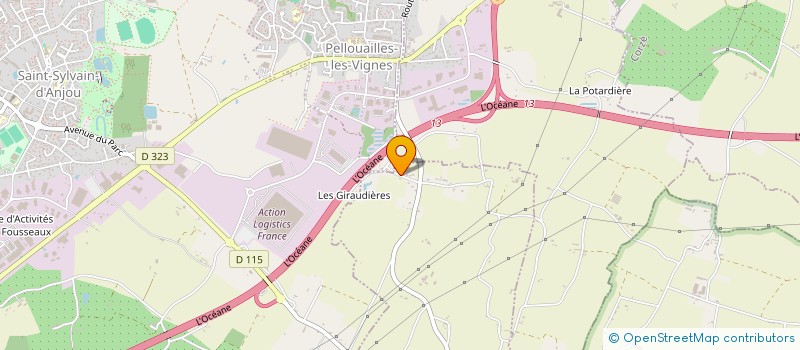 localisation de l'entreprise MADAME VIRGINIE ROULET  LE PLESSIS-GRAMMOIRE