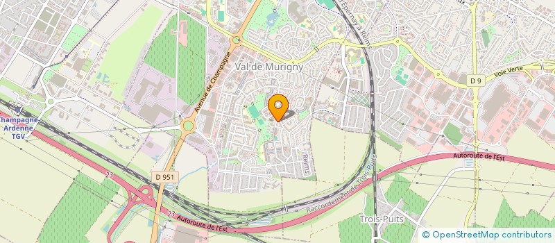 localisation de l'entreprise MADAME VIRGINIE ROUSSEL à REIMS