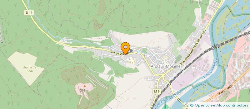 localisation de l'entreprise MADAME VIRGINIE ROUSSEL  ARS-SUR-MOSELLE