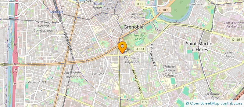 localisation de l'entreprise MADAME VIRGINIE ROUSSON  GRENOBLE