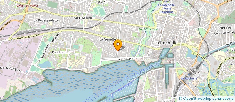 localisation de l'entreprise MADAME VIRGINIE ROUVIERE  LA ROCHELLE