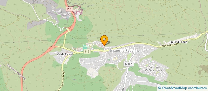 localisation de l'entreprise MADAME VIRGINIE ROUX  ENSUES-LA-REDONNE