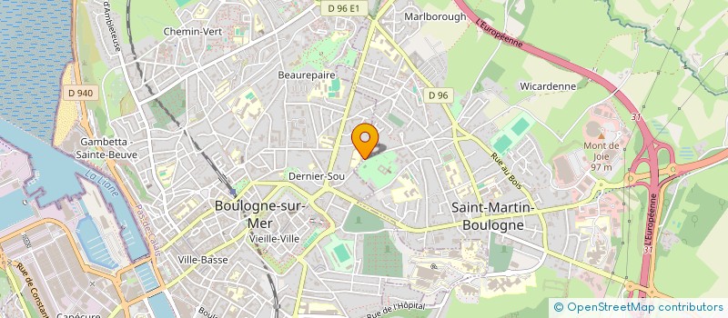 localisation de l'entreprise MADAME VIRGINIE ROY  BOULOGNE-SUR-MER