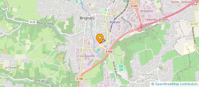 localisation de l'entreprise MADAME VIRGINIE ROZIER à BRIGNAIS