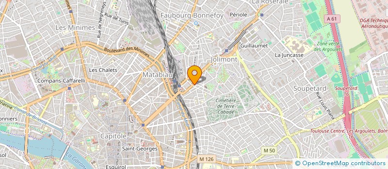 localisation de l'entreprise MADAME VIRGINIE RUFIN  TOULOUSE