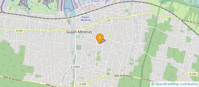 localisation de l'entreprise MADAME VIRGINIE RUFRA  GUJAN-MESTRAS