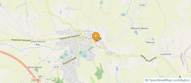 localisation de l'entreprise MADAME VIRGINIE RUMEAU  PUYLAURENS