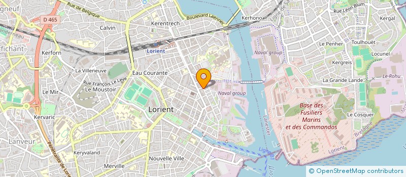 localisation de l'entreprise MADAME VIRGINIE SALLE à LORIENT