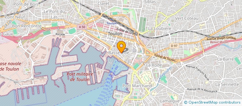 localisation de l'entreprise MADAME VIRGINIE SANNA à TOULON