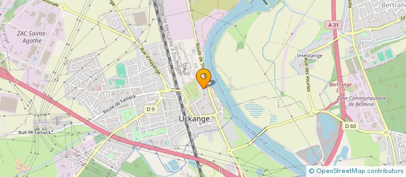 localisation de l'entreprise MADAME VIRGINIE SANNIER  UCKANGE