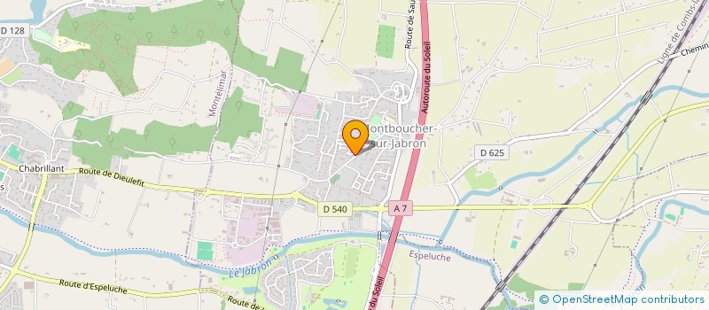 localisation de l'entreprise MADAME VIRGINIE SAPORITO  MONTBOUCHER-SUR-JABRON