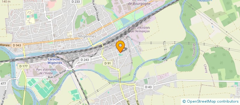 localisation de l'entreprise MADAME VIRGINIE SARGEL  MIGENNES