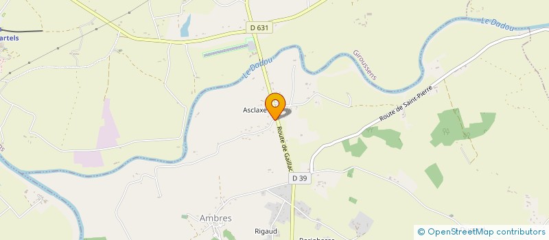 localisation de l'entreprise MADAME VIRGINIE SASSUS- QUINSAC  AMBRES