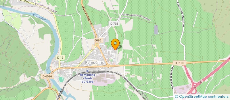 localisation de l'entreprise MADAME VIRGINIE SAULEAU  REMOULINS