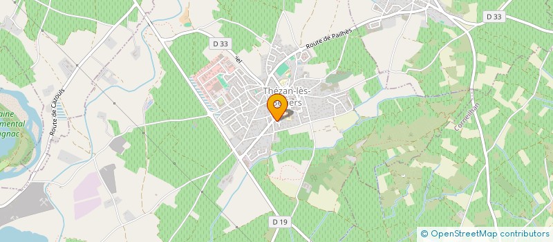 localisation de l'entreprise MADAME VIRGINIE SAUREL à THEZAN-LES-BEZIERS