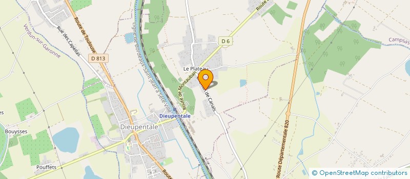 localisation de l'entreprise MADAME VIRGINIE SAUTREAU  DIEUPENTALE