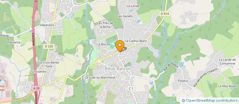 localisation de l'entreprise MADAME VIRGINIE SAUVANOT à RILHAC-RANCON