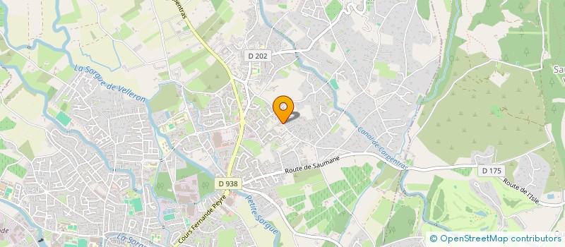 localisation de l'entreprise MADAME VIRGINIE SAUVION  L'ISLE-SUR-LA-SORGUE